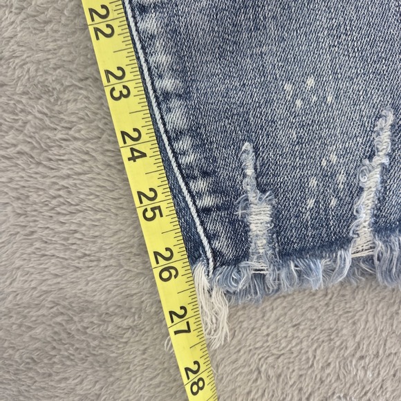Judy Blue Skinny Fit Button Fly Distressed Raw Hem Denim  Jeans Womens Size 9/29 - Picture 12 of 16